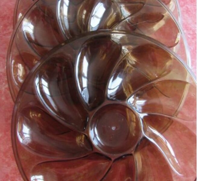 Assiette a huitres en plastique rigide