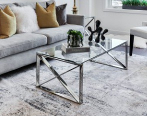 Table basse en bois massif – style rustique