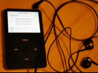 ipod avec écouteurs