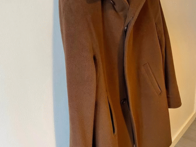 Manteau en laine marron