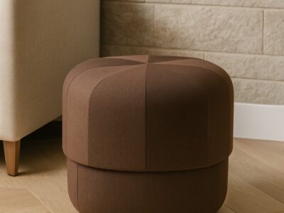 pouf marron neuf