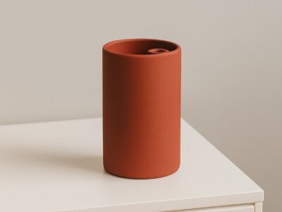 Jars céramique rouge bordeaux