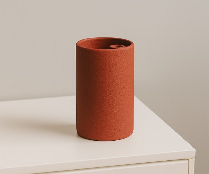 Jars céramique rouge bordeaux