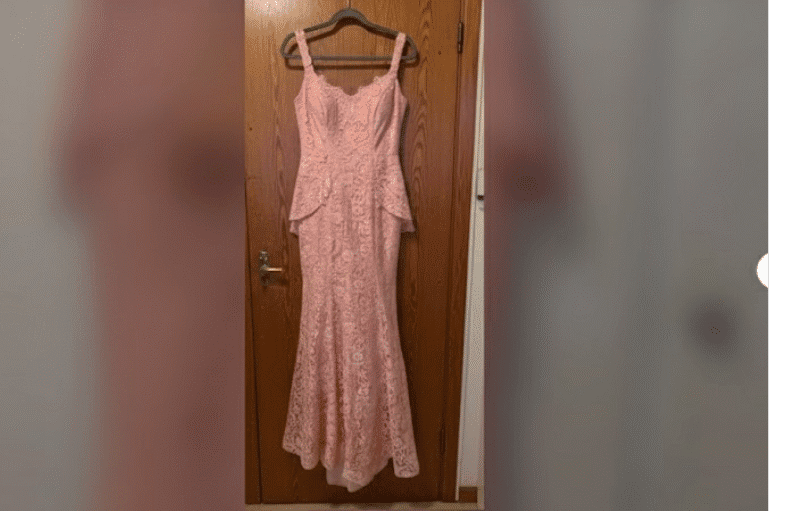 robe longue rose bretelle
